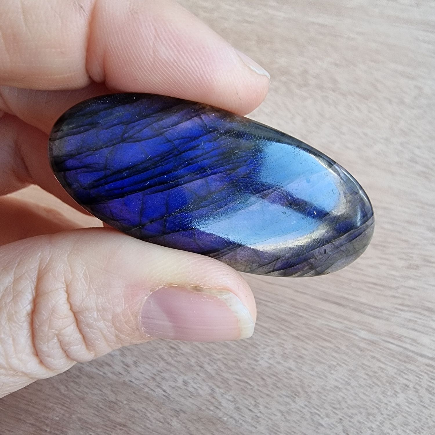 Blue Labradorite Cabochon / Pendant for jewelry making or diy craft projects 20.4gr