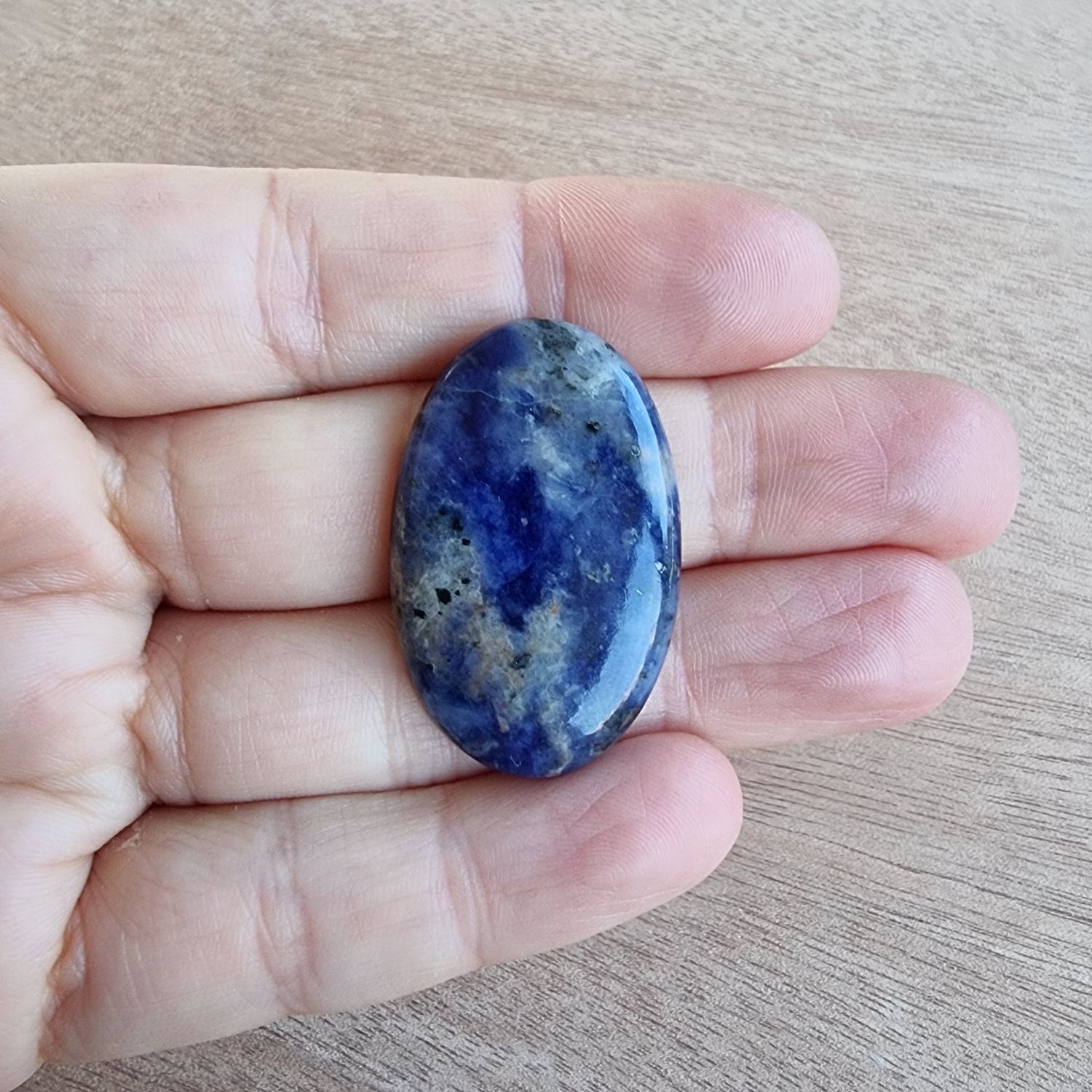 Sodalite Cabochon / Pendant for jewelry making or diy craft projects 9gr
