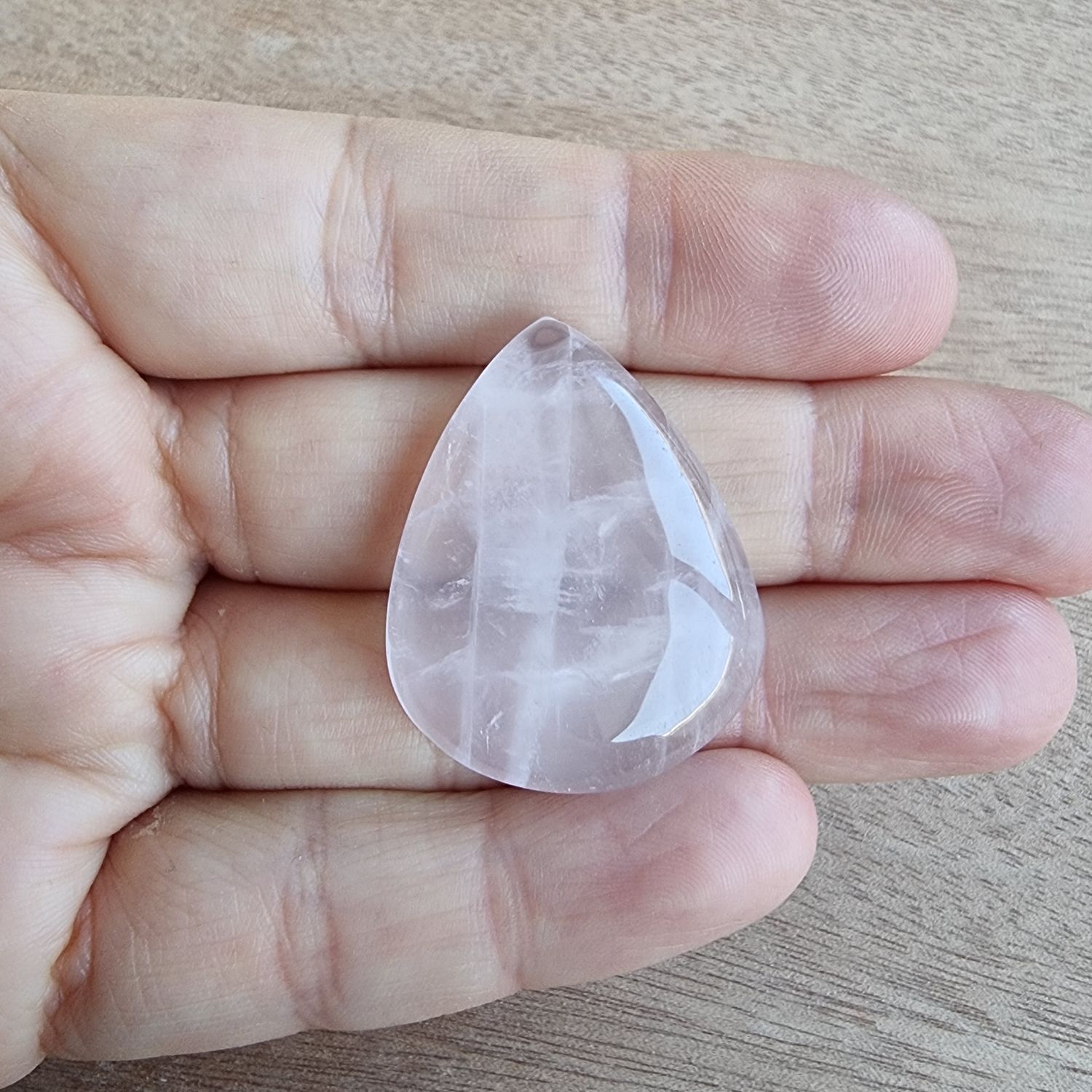 Rose Quartz Cabochon / Pendant for jewelry making or diy craft projects 12.7gr