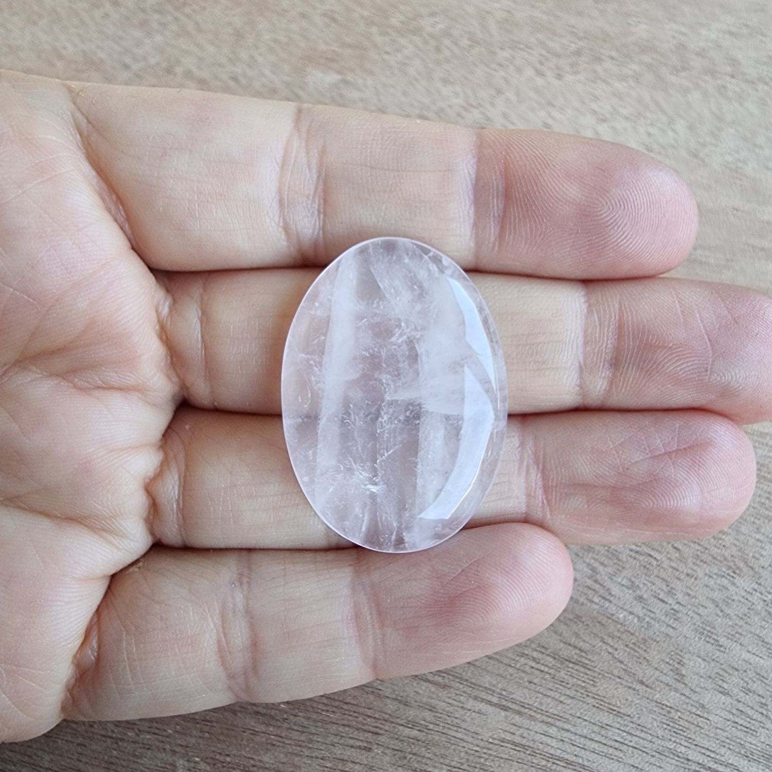 Rose Quartz Cabochon / Pendant for jewelry making or diy craft projects 10.4gr