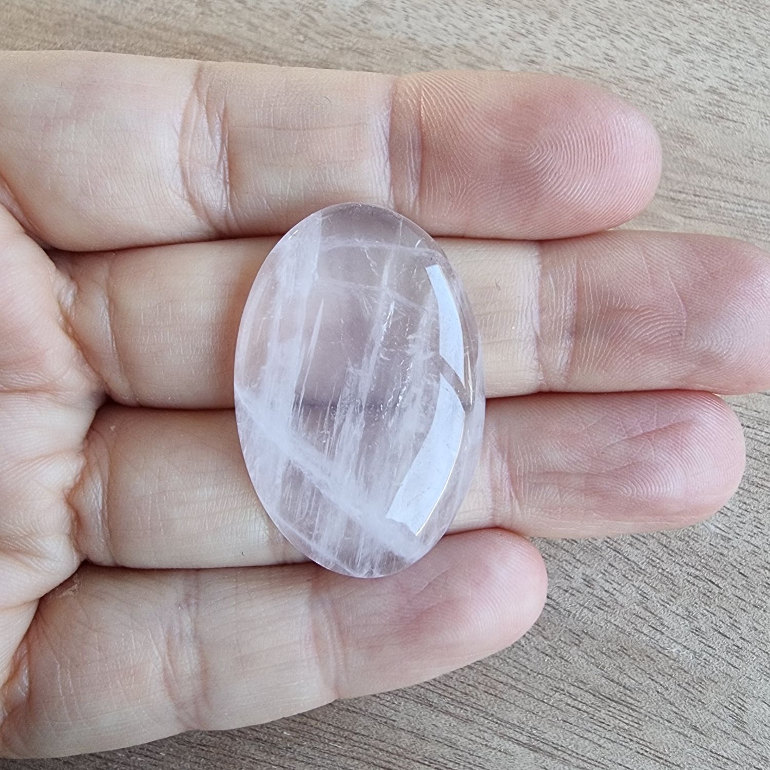 Rose Quartz Cabochon / Pendant for jewelry making or diy craft projects 11.3gr