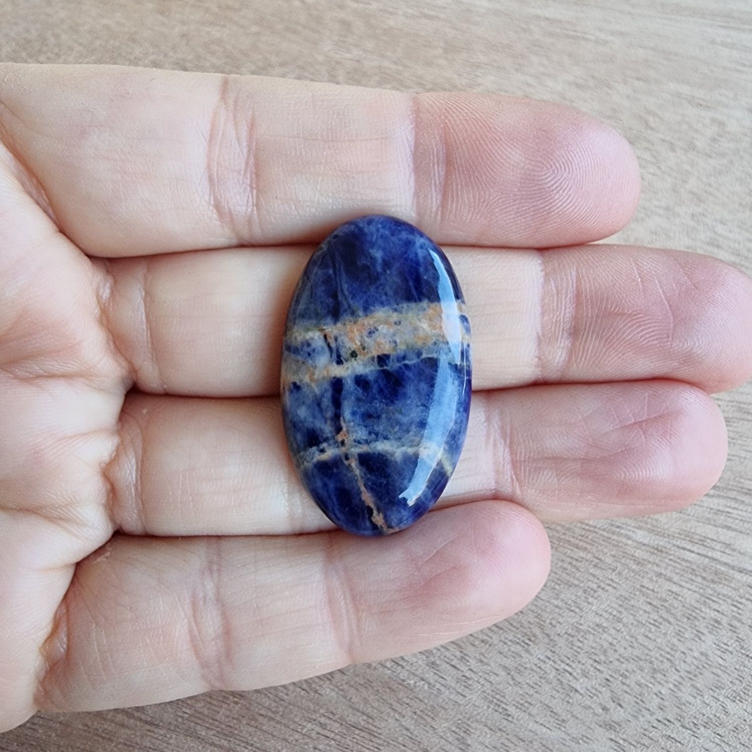 Sodalite Cabochon / Pendant for jewelry making or diy craft projects 7.6gr