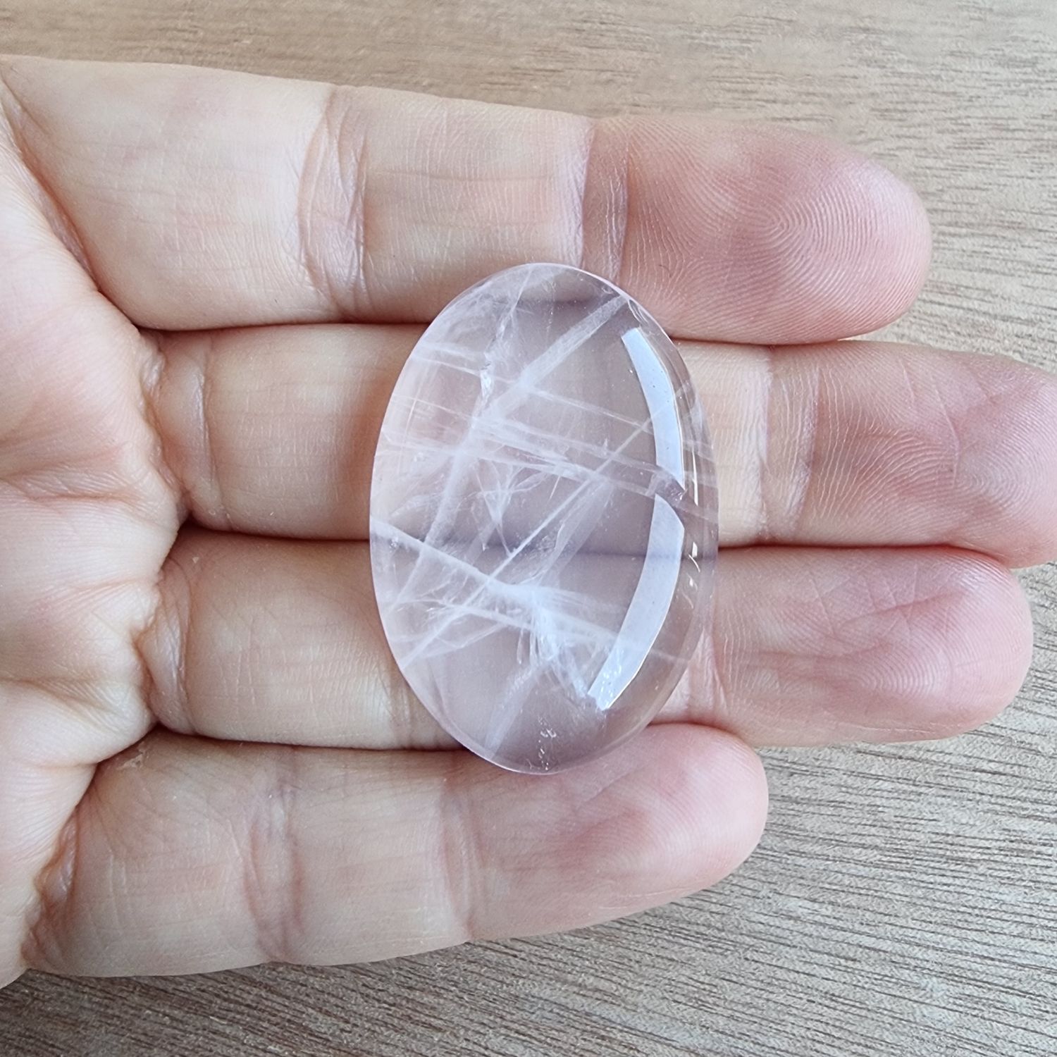 Rose Quartz Cabochon / Pendant for jewelry making or diy craft projects 14.4gr