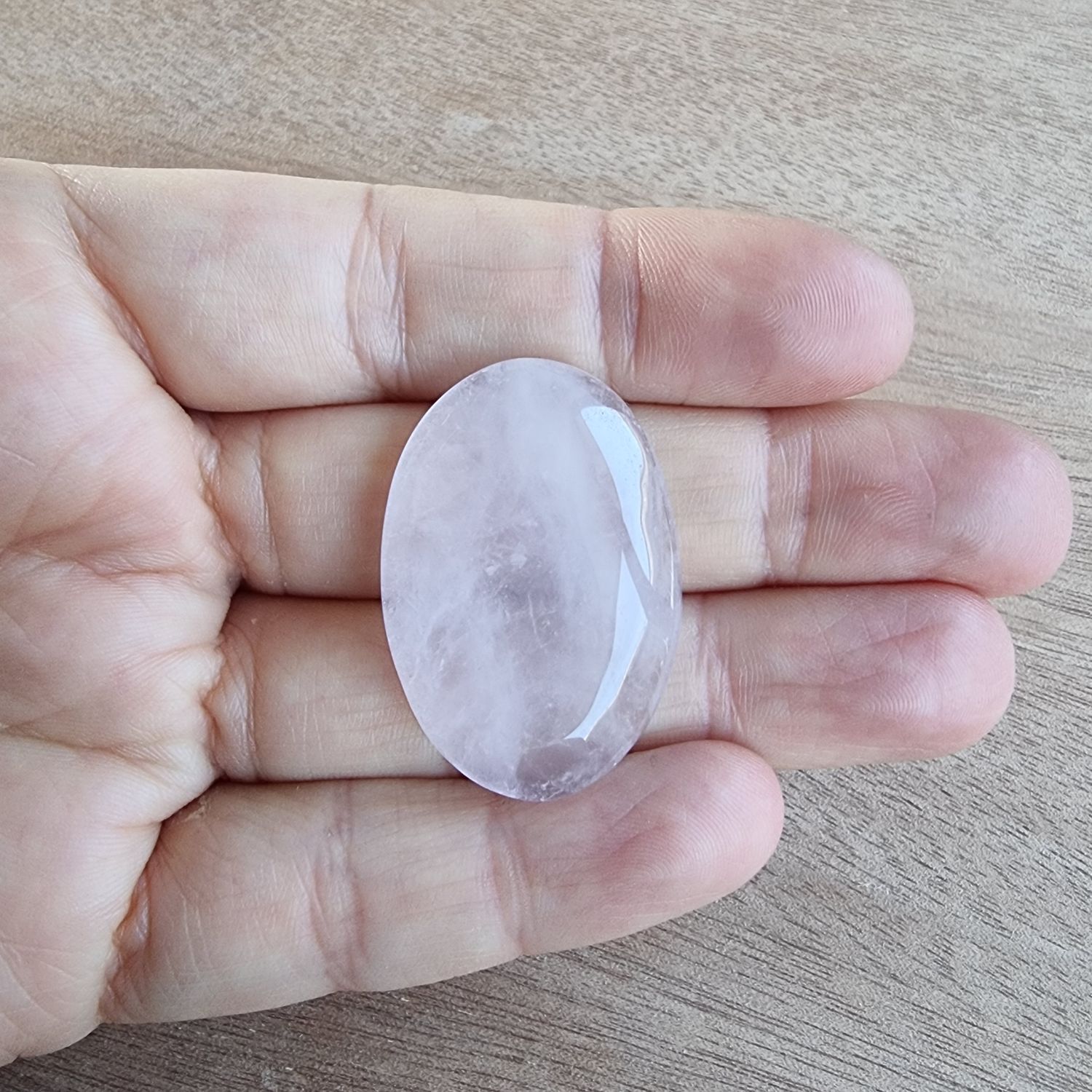 Rose Quartz Cabochon / Pendant for jewelry making or diy craft projects 14.3gr