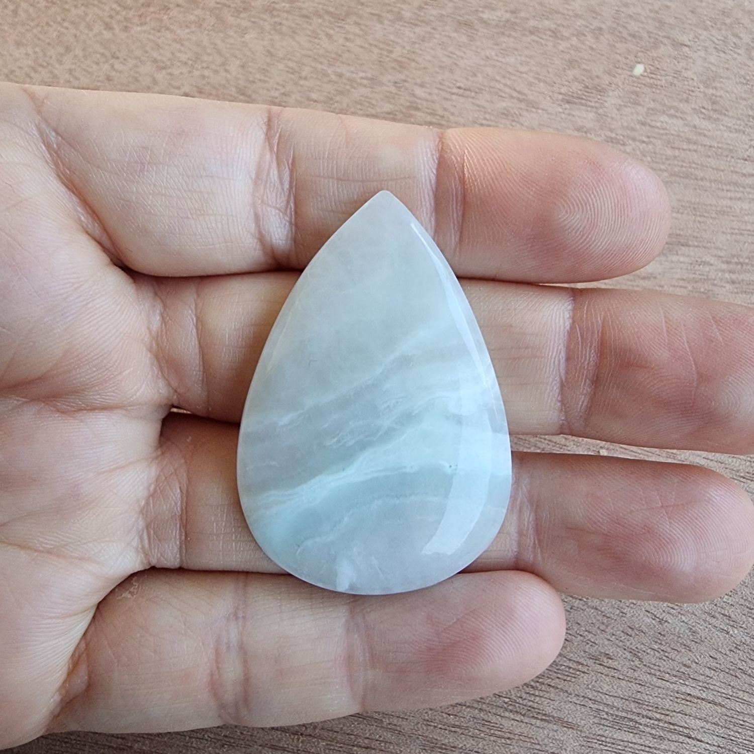 Caribbean Calcite Cabochon / Pendant for jewelry making or diy craft projects 15.4gr