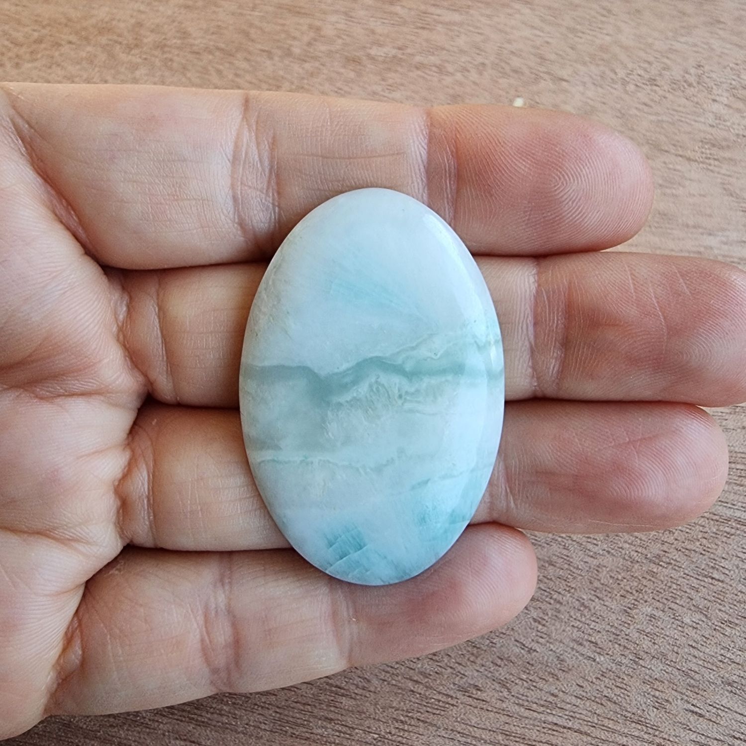 Caribbean Calcite Cabochon / Pendant for jewelry making or diy craft projects 12.4gr