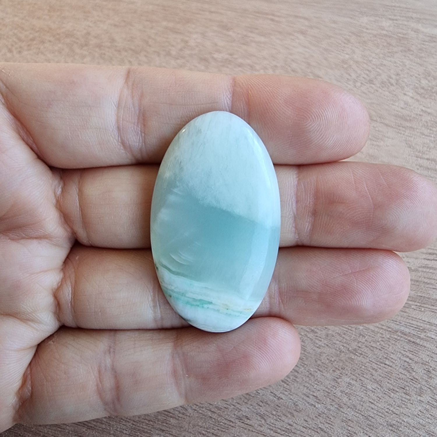 Caribbean Calcite Cabochon / Pendant for jewelry making or diy craft projects 11.3gr