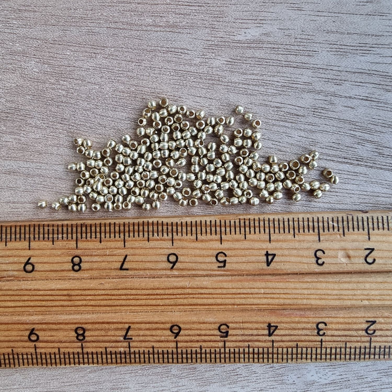 2mm Brass Beads NZ (+/-200pcs) – Macrame &amp; Jewelry Must-Have