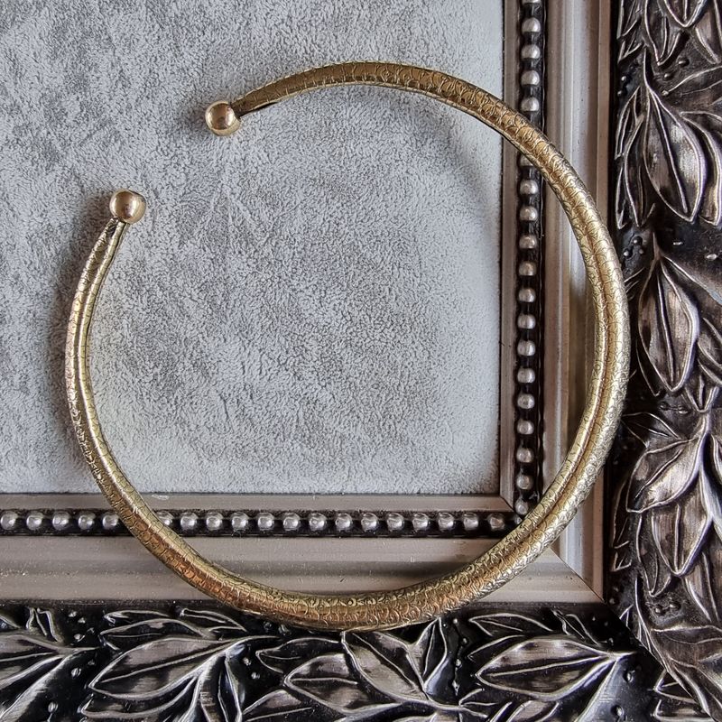 Brass Choker - Snakeskin 