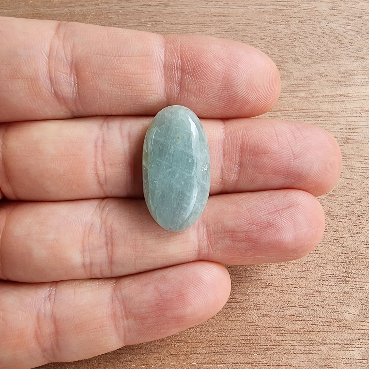 Aquamarine Cabochon / Pendant for jewelry making or diy craft projects 3.6gr