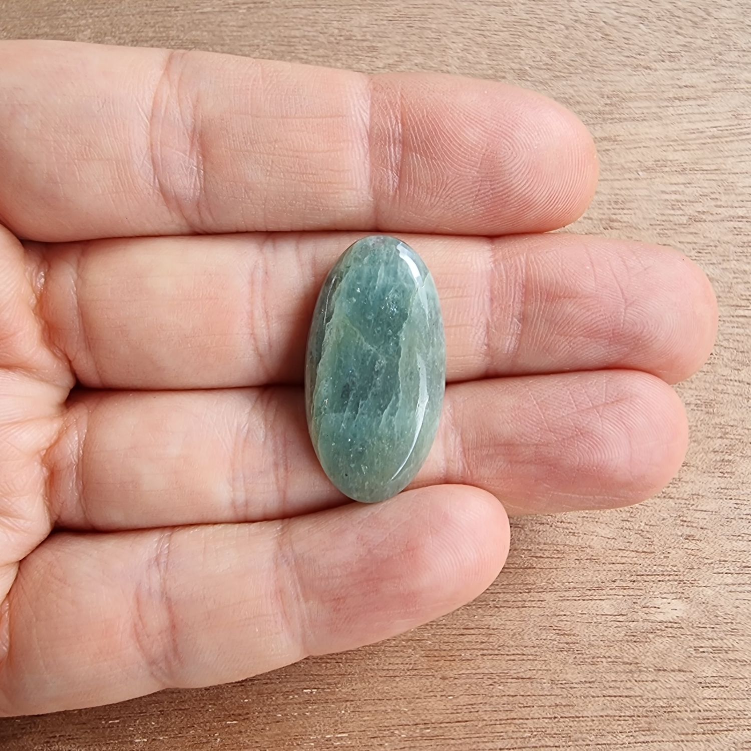 Aquamarine Cabochon / Pendant for jewelry making or diy craft projects 3.4gr