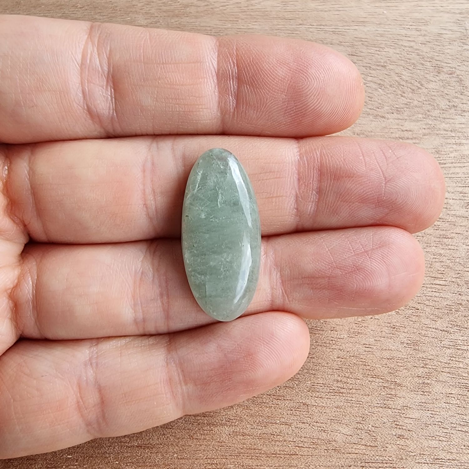 Aquamarine Cabochon / Pendant for jewelry making or diy craft projects 3.6gr