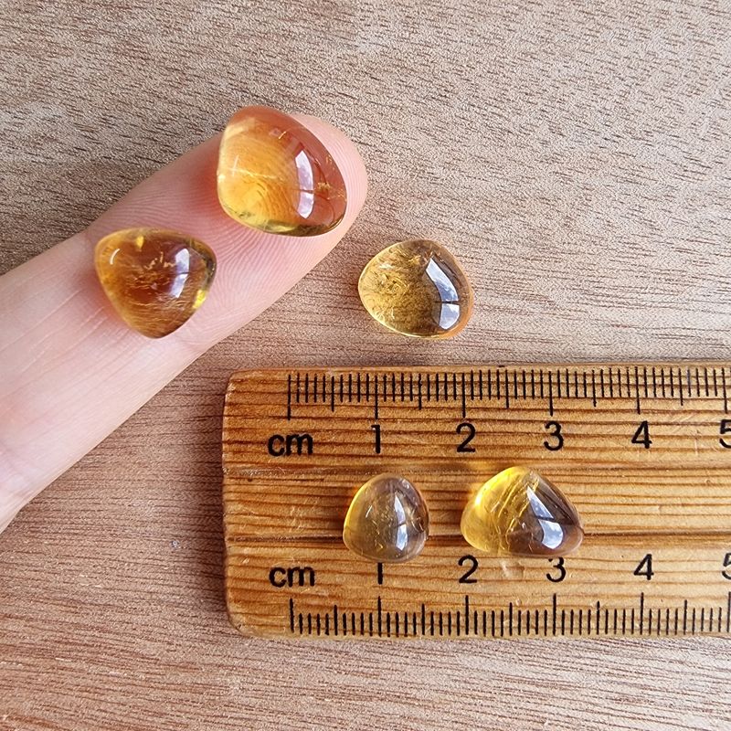 5 x Citrine Mini Pieces Lot 6.1gr