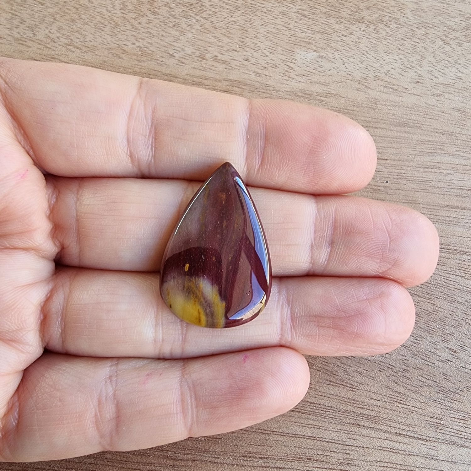 Mookaite Jasper Cabochon / Pendant for jewelry making or diy craft projects 4.5gr