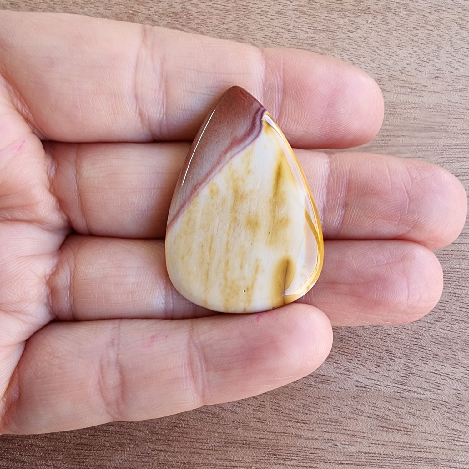 Mookaite Jasper Cabochon / Pendant for jewelry making or diy craft projects 8.9gr