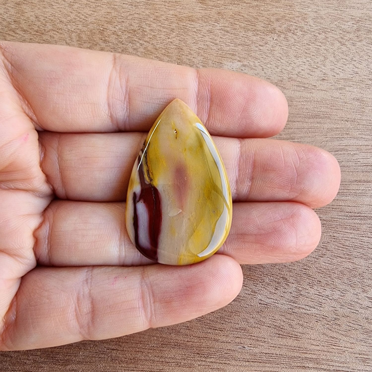 Mookaite Jasper Cabochon / Pendant for jewelry making or diy craft projects 8.6gr