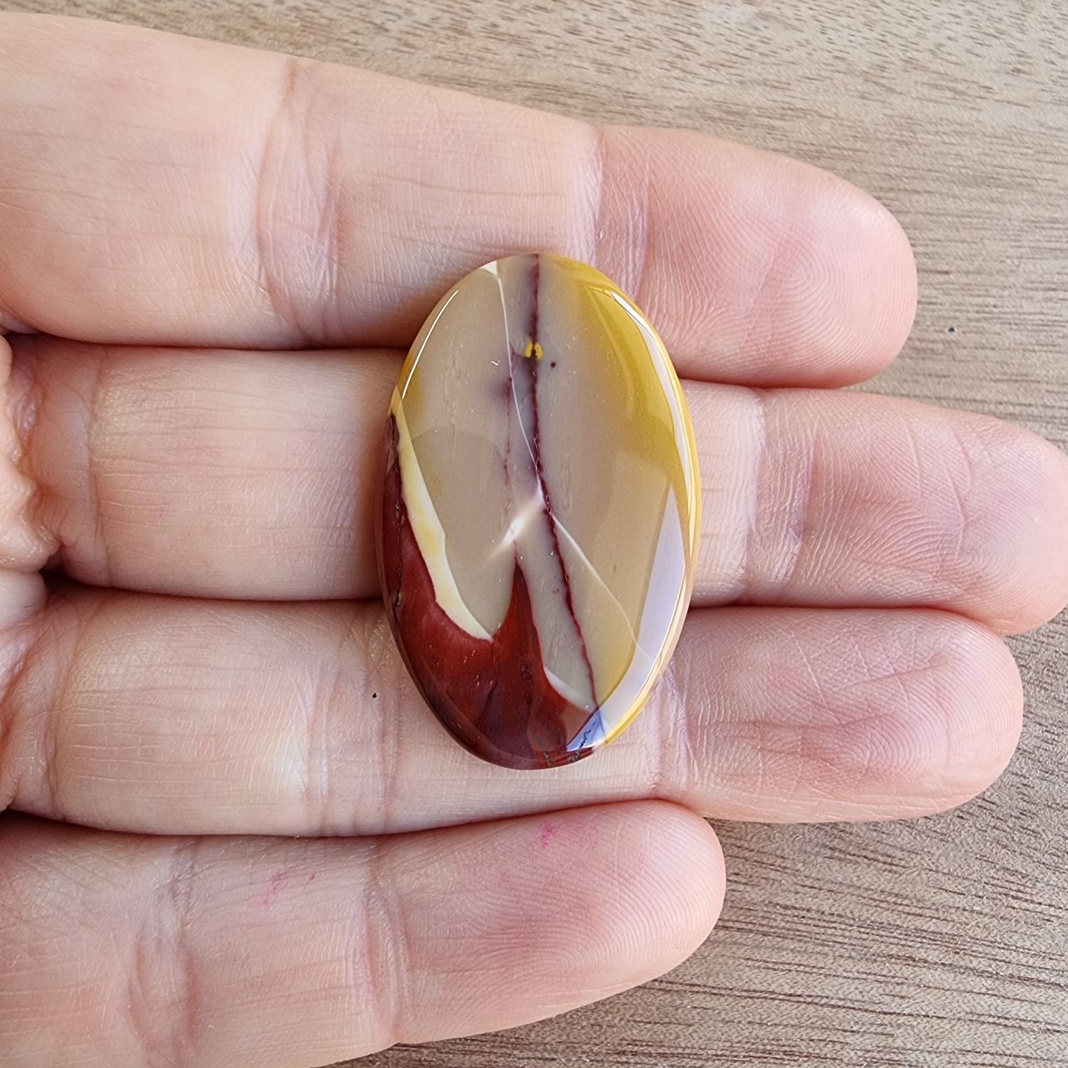 Mookaite Jasper Cabochon / Pendant for jewelry making or diy craft projects 4gr