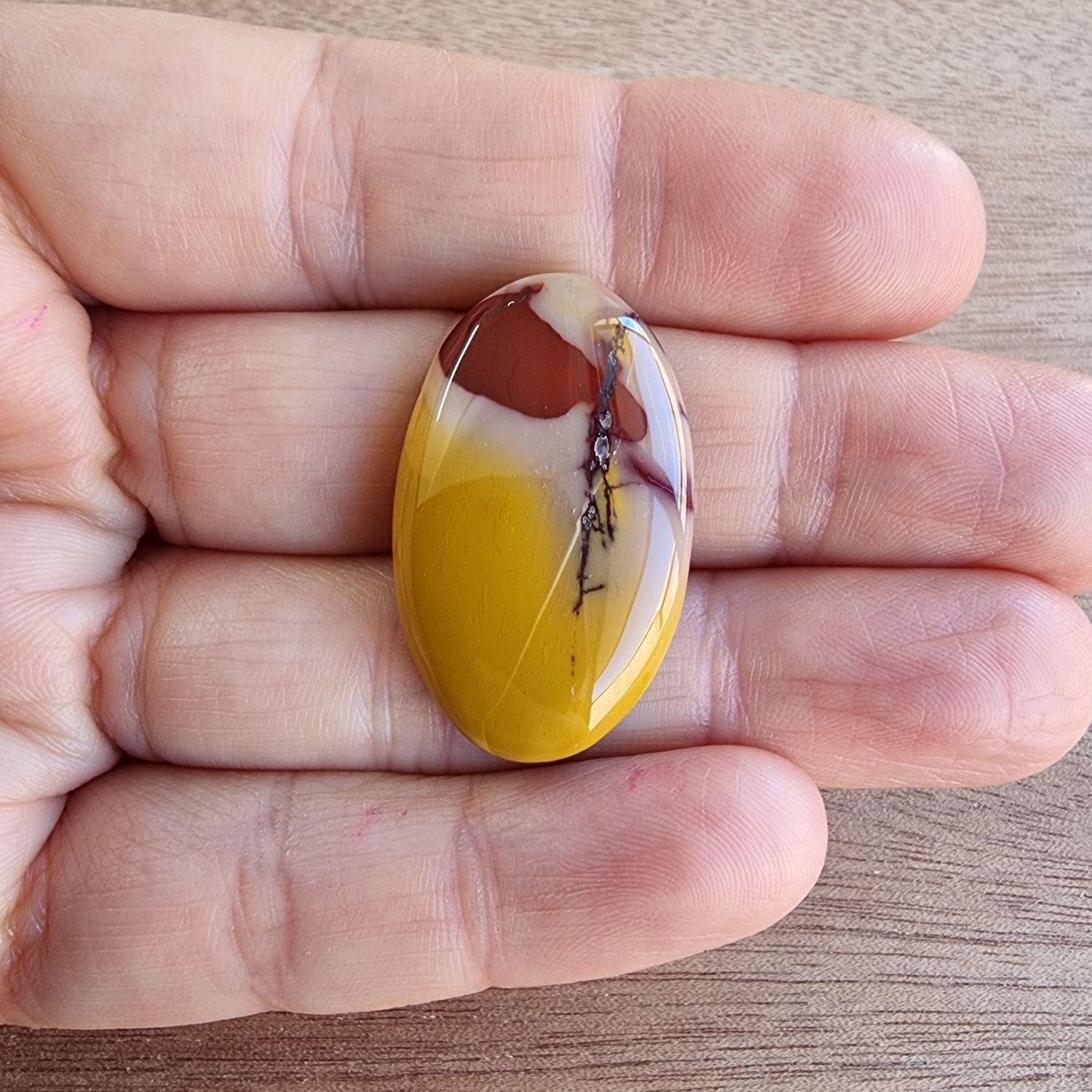 Mookaite Jasper Cabochon / Pendant for jewelry making or diy craft projects 7.3gr