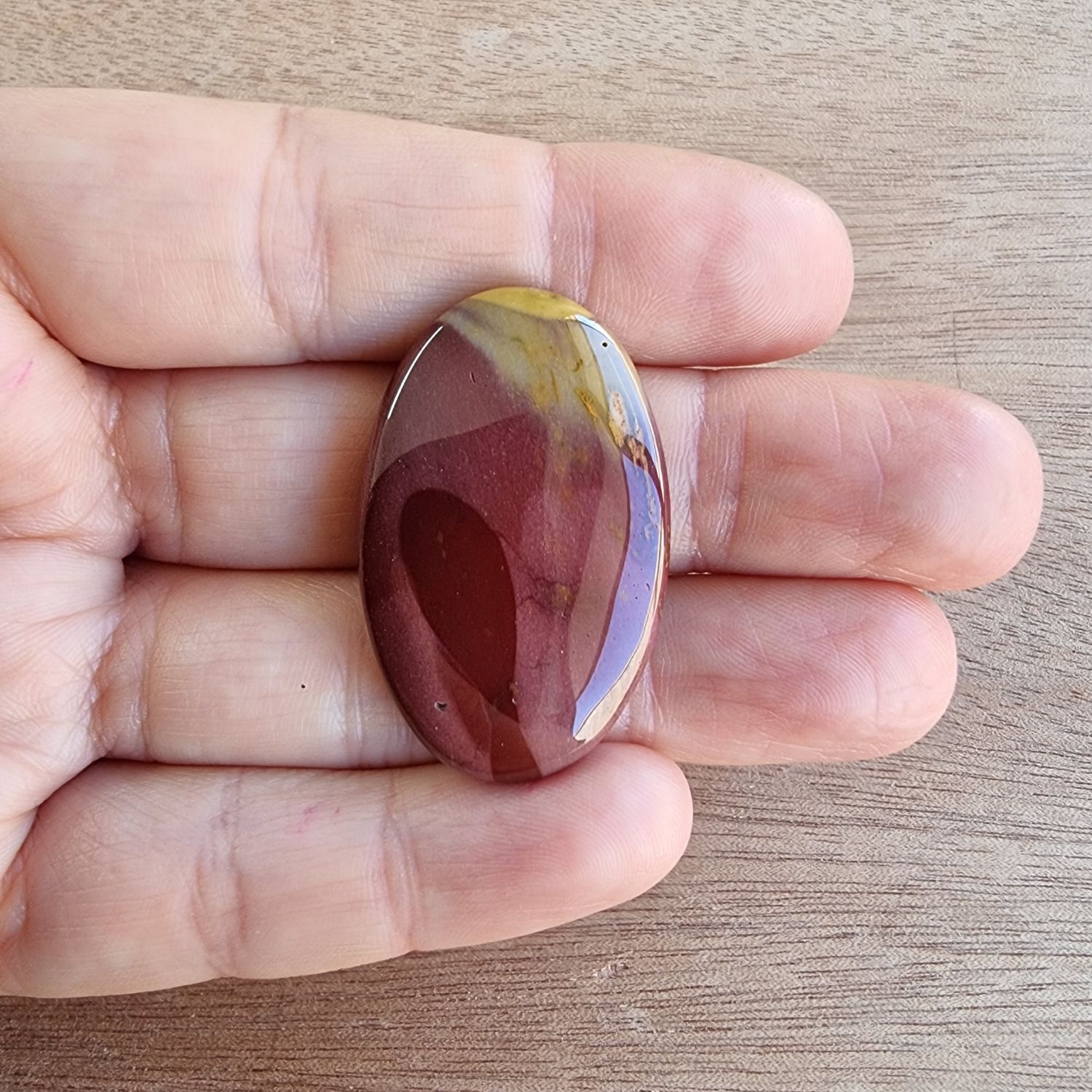 Mookaite Jasper Cabochon / Pendant for jewelry making or diy craft projects 10.2gr
