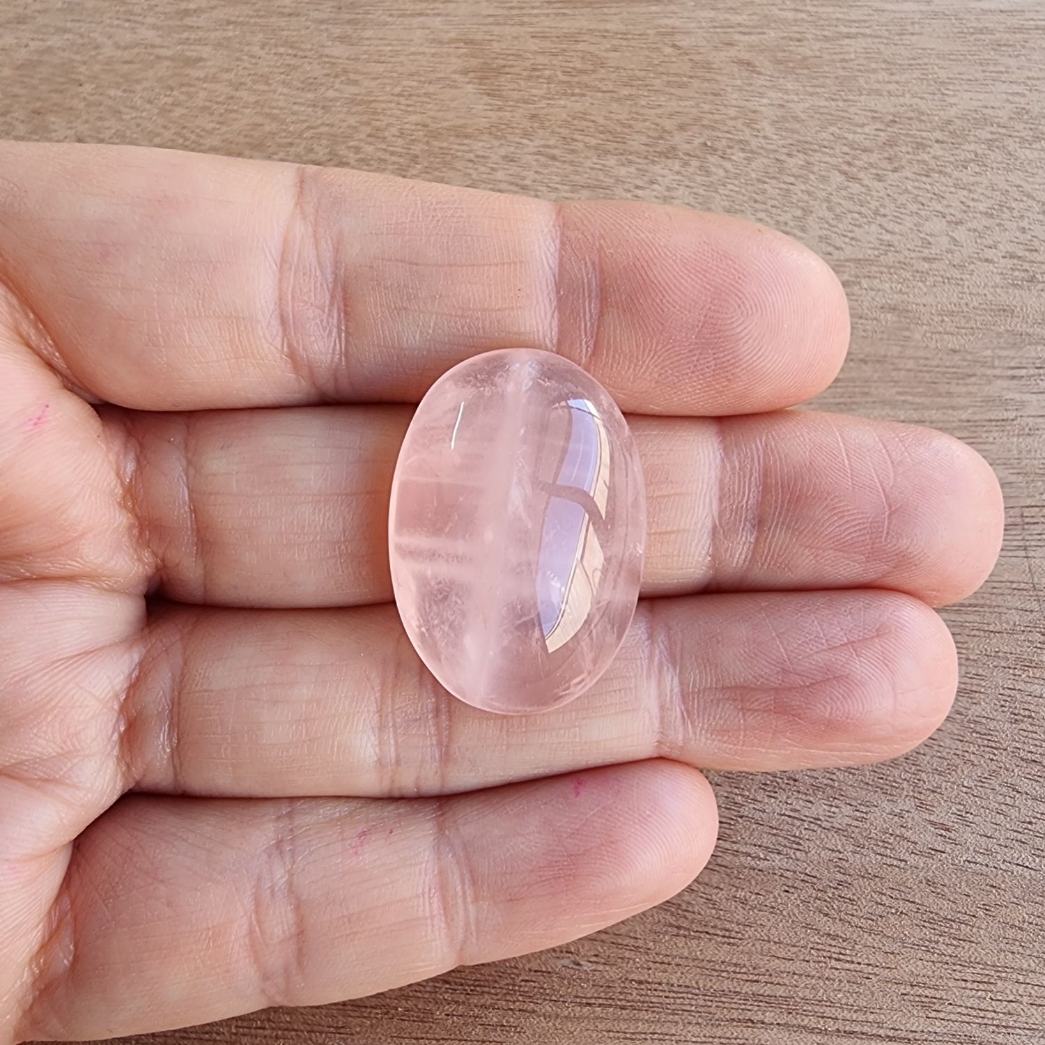 Rose Quartz Cabochon / Pendant for jewelry making or diy craft projects 10gr