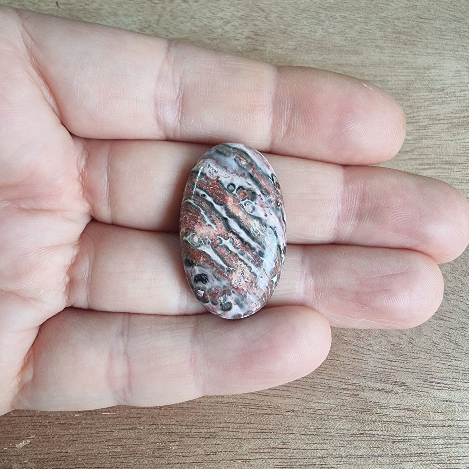 Leopard Jasper Cabochon / Pendant for jewelry making or diy craft projects 5.8gr