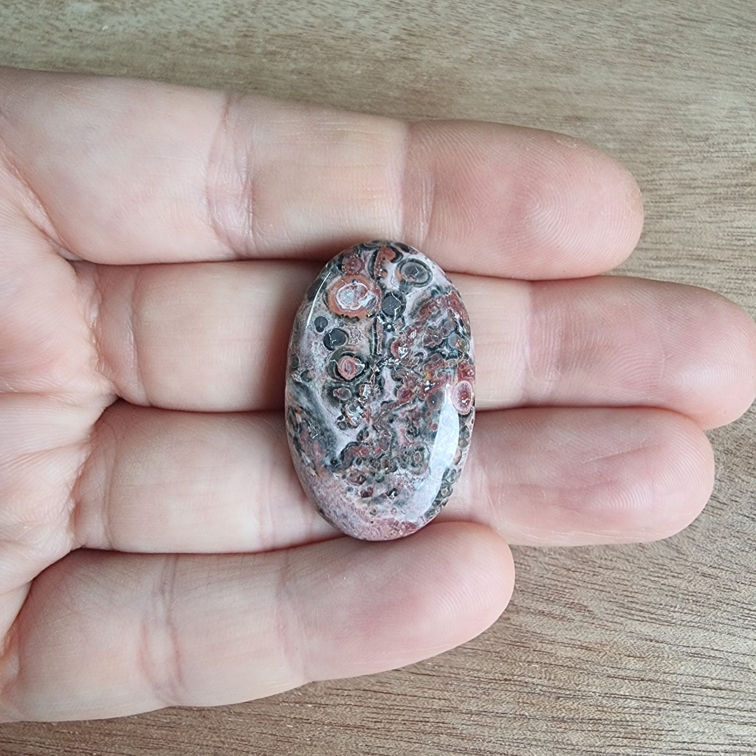 Leopard Jasper Cabochon / Pendant for jewelry making or diy craft projects 7.1gr