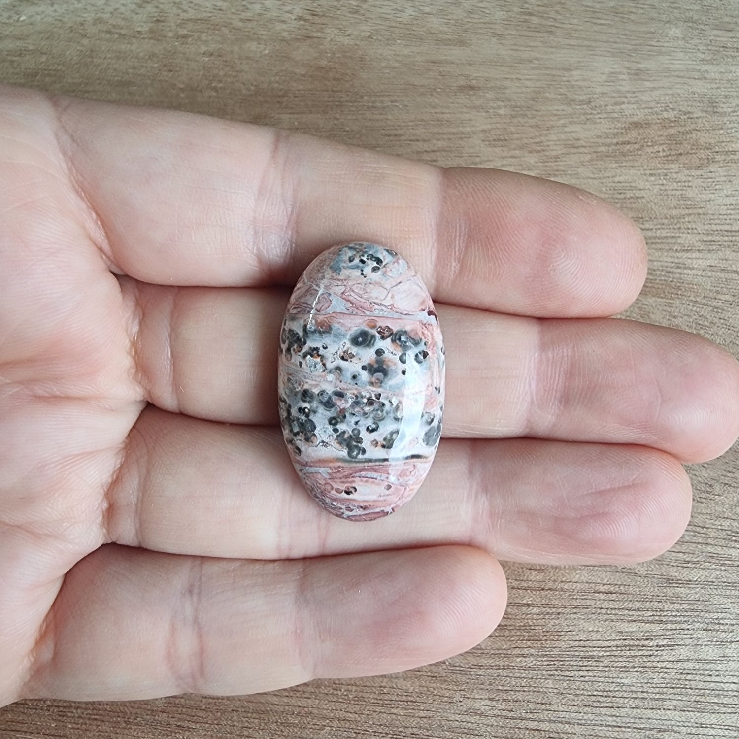 Leopard Jasper Cabochon / Pendant for jewelry making or diy craft projects 7.1gr