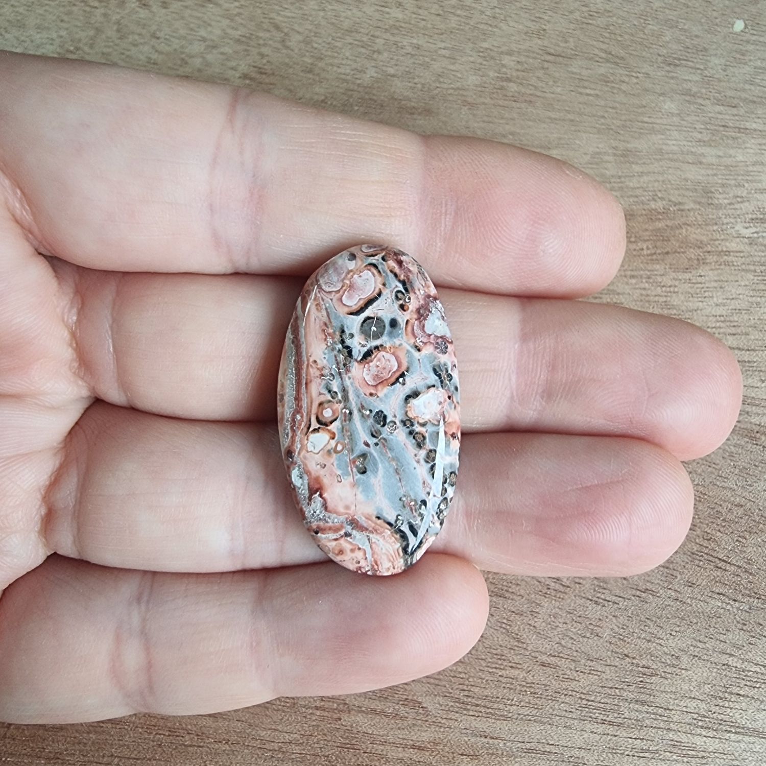 Leopard Jasper Cabochon / Pendant for jewelry making or diy craft projects 5.6gr