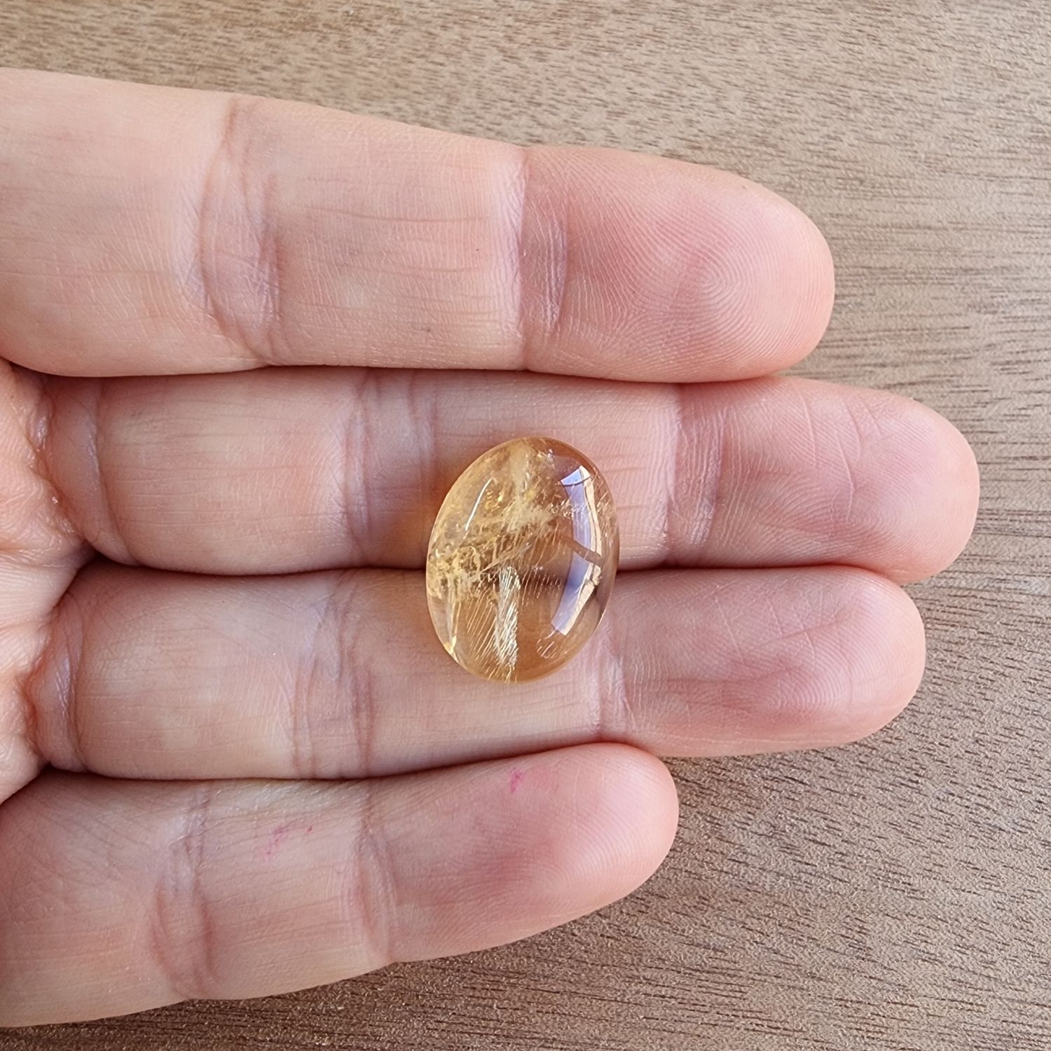 Citrine Cabochon / Pendant for jewelry making or diy craft projects 3gr