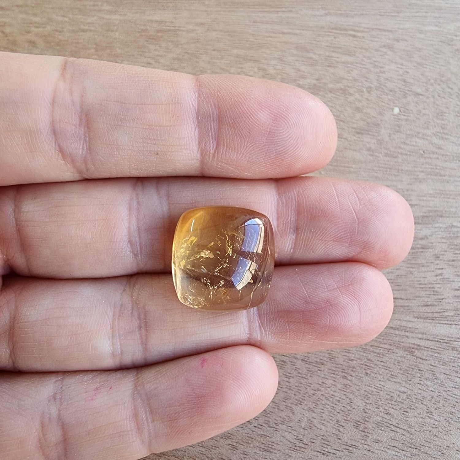Citrine Cabochon / Pendant for jewelry making or diy craft projects 4.8gr