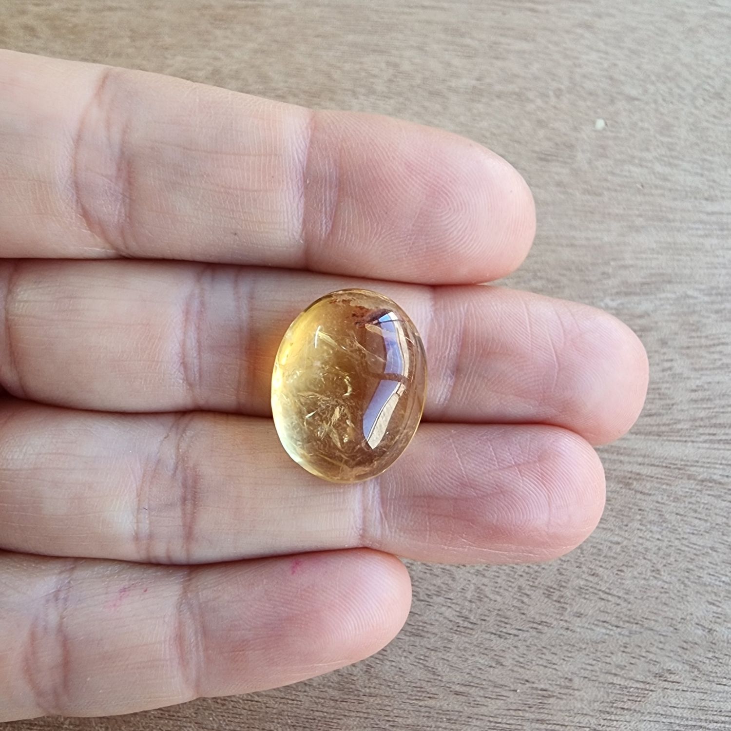 Citrine Cabochon / Pendant for jewelry making or diy craft projects 5.1gr