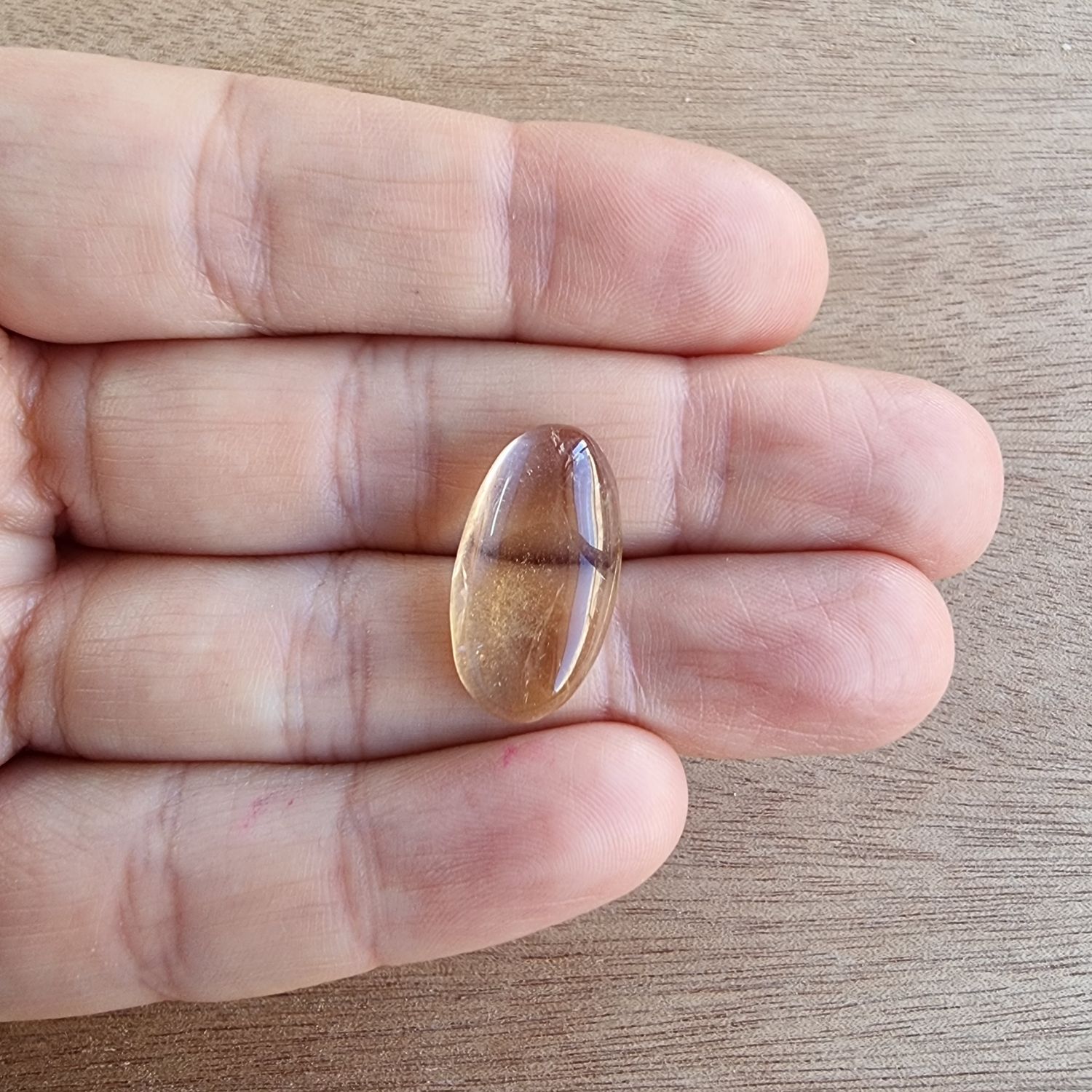 Citrine Cabochon / Pendant for jewelry making or diy craft projects 2.5gr