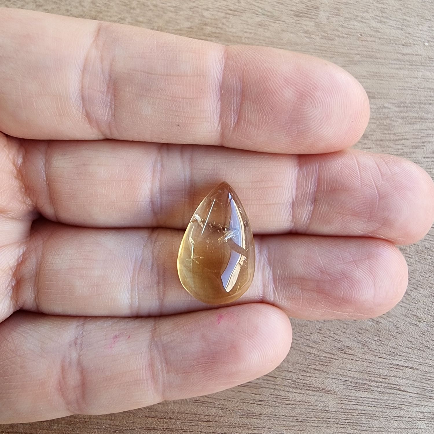 Citrine Cabochon / Pendant for jewelry making or diy craft projects 2.6gr
