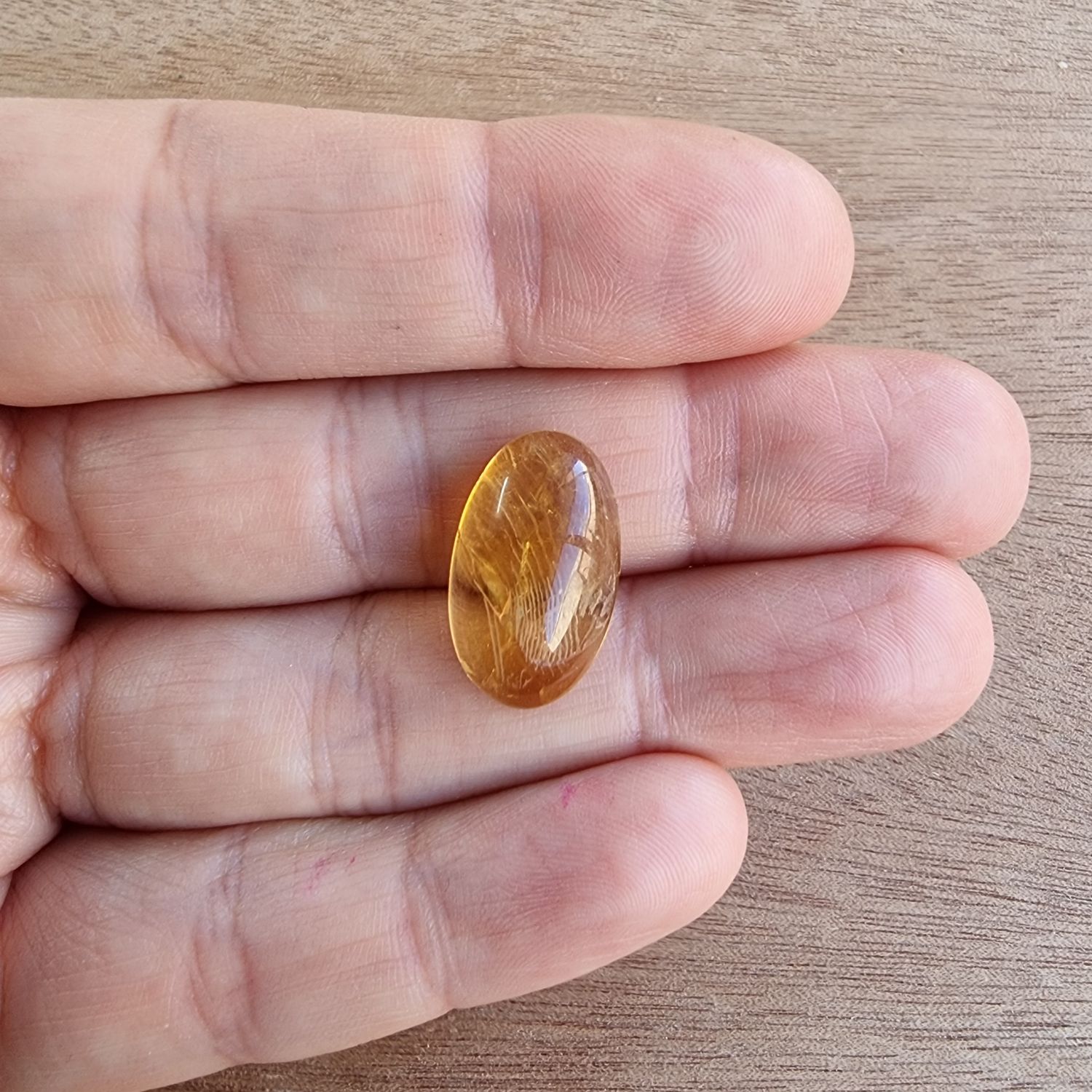 Citrine Cabochon / Pendant for jewelry making or diy craft projects 2.5gr