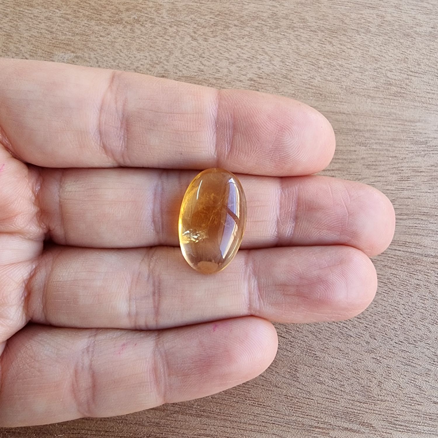 Citrine Cabochon / Pendant for jewelry making or diy craft projects 3.3gr