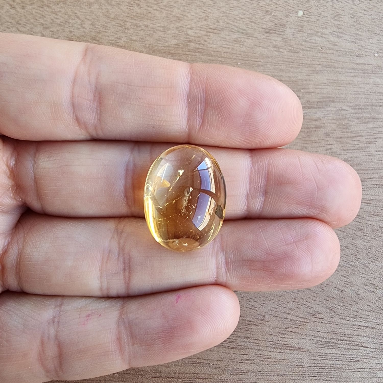 Citrine Cabochon / Pendant for jewelry making or diy craft projects 4.9gr