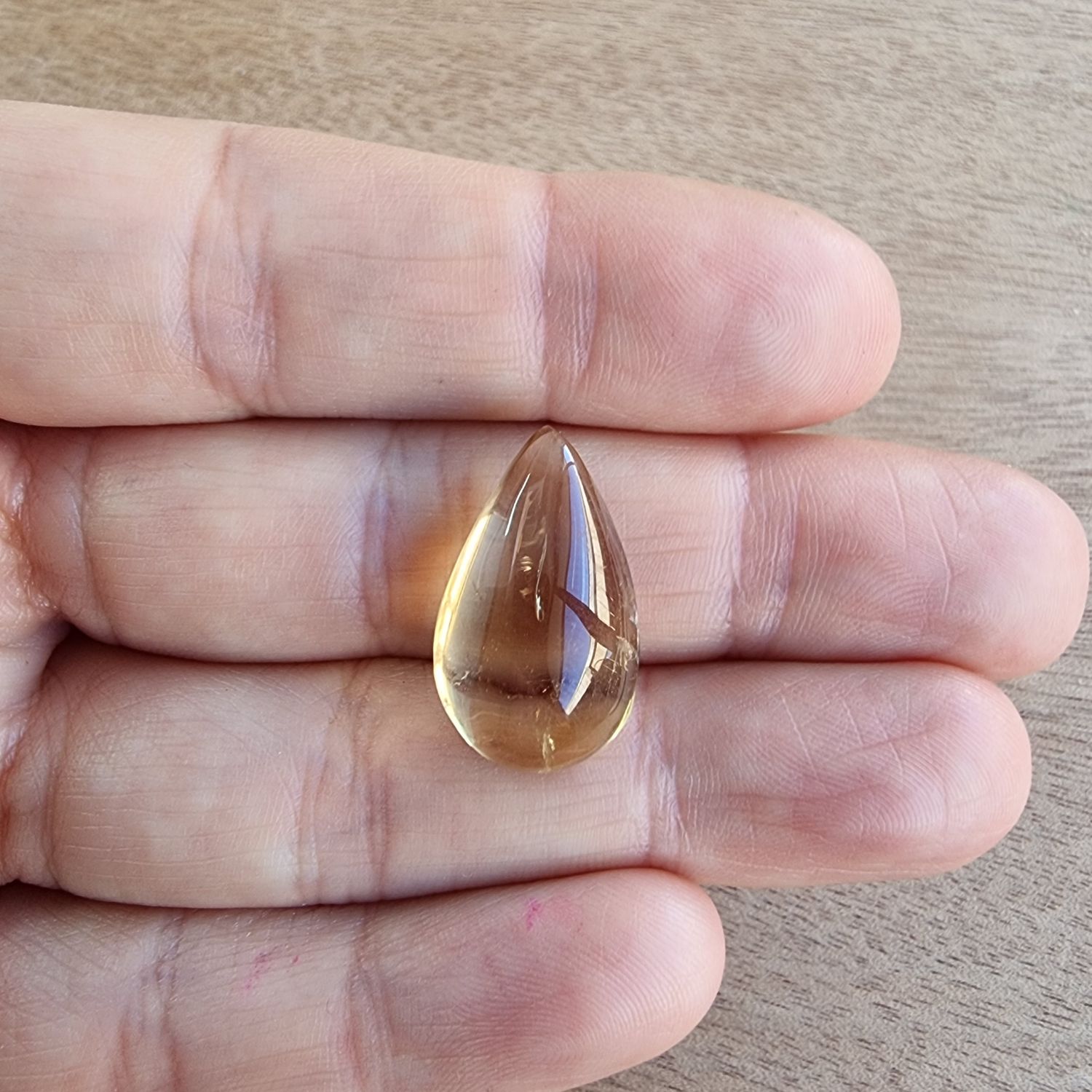 Citrine Cabochon / Pendant for jewelry making or diy craft projects 3.8gr