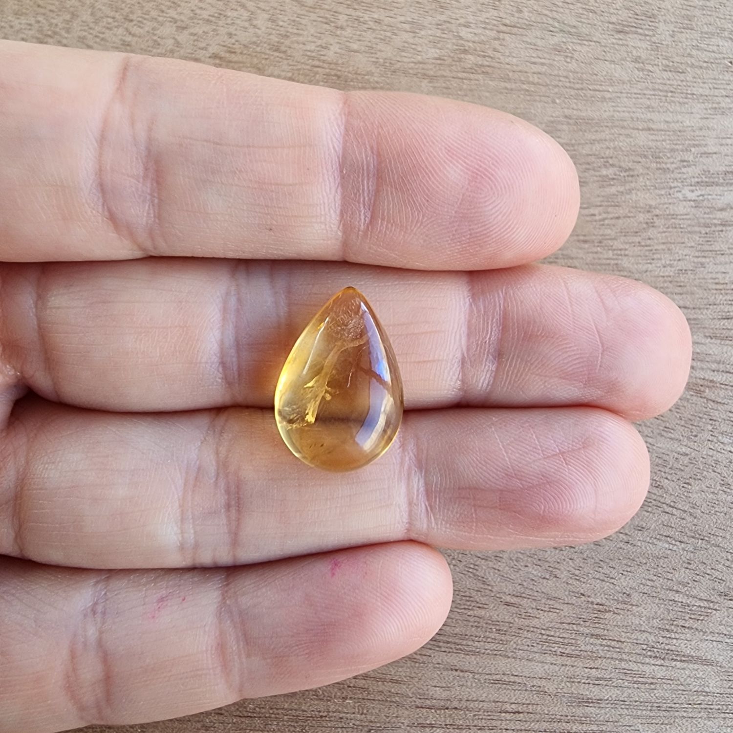 Citrine Cabochon / Pendant for jewelry making or diy craft projects 2.8gr