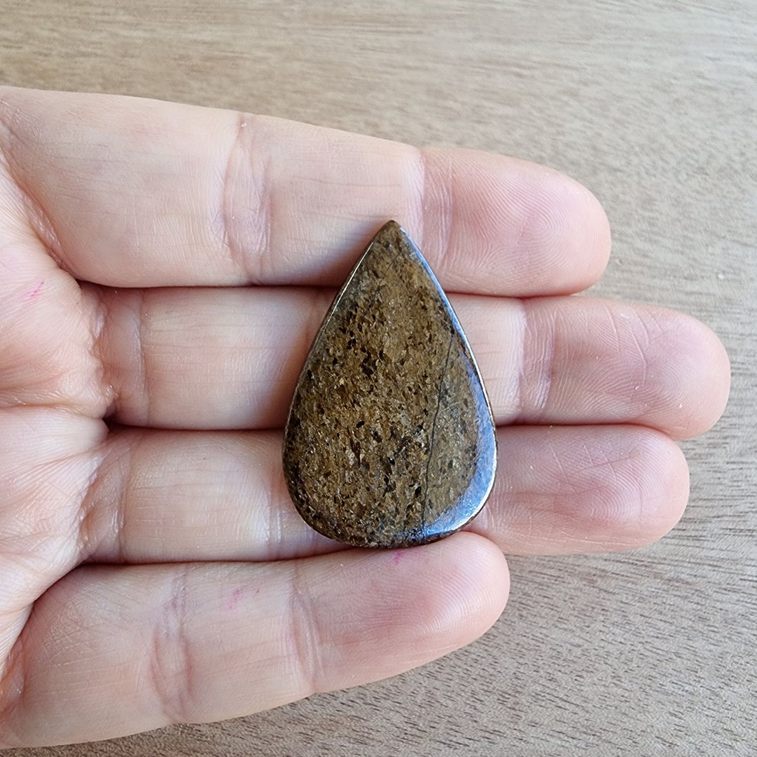 Bronzite Cabochon / Pendant for jewelry making or diy craft projects 6.2gr