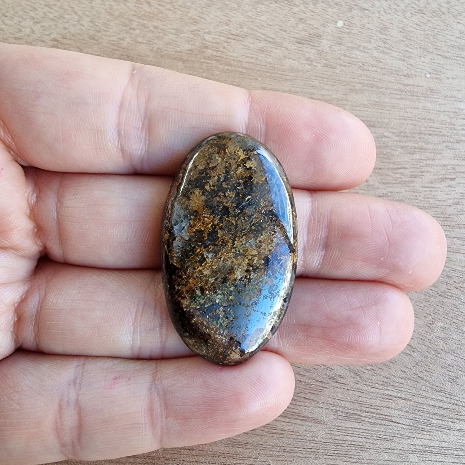 Bronzite Cabochon / Pendant for jewelry making or diy craft projects 14.2gr