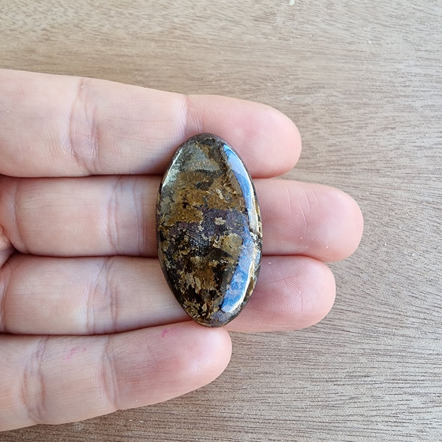 Bronzite Cabochon / Pendant for jewelry making or diy craft projects 10.2gr