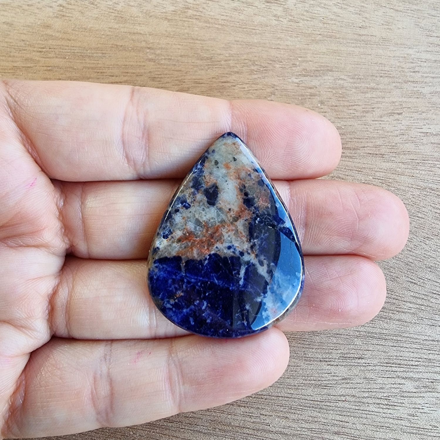 Sodalite Cabochon / Pendant for jewelry making or diy craft projects 11.7gr