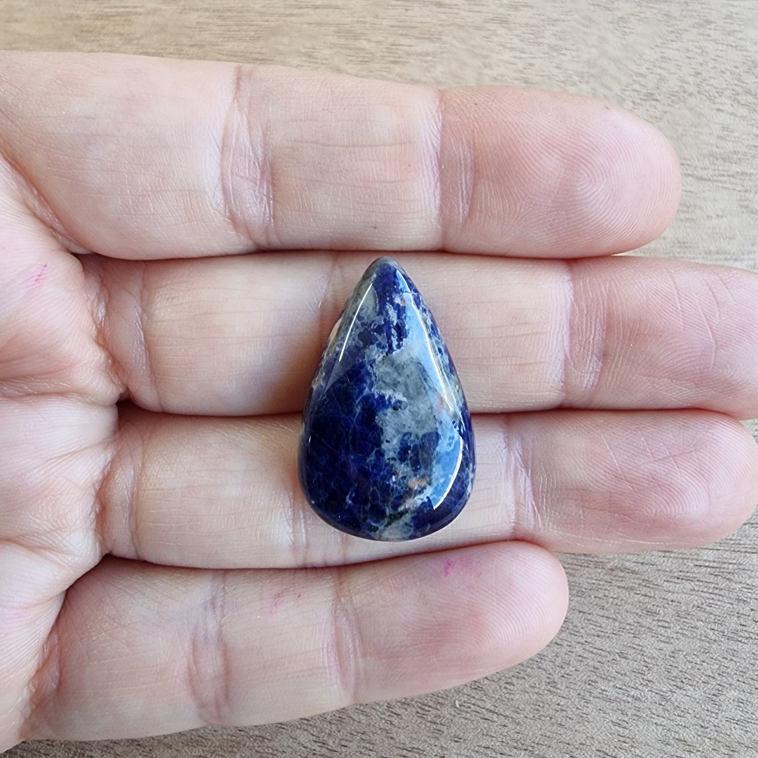 Sodalite Cabochon / Pendant for jewelry making or diy craft projects 5.4gr