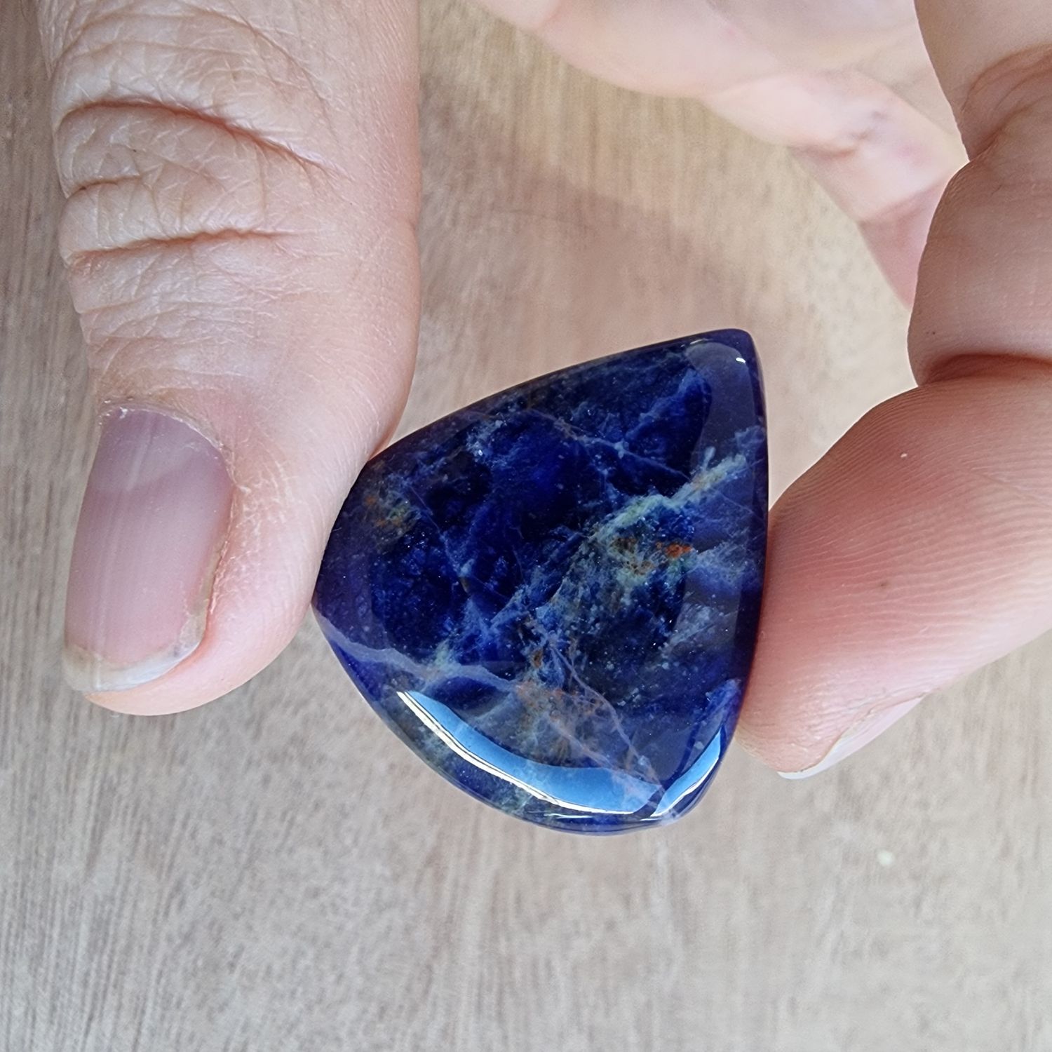 Sodalite Cabochon / Pendant for jewelry making or diy craft projects 6gr