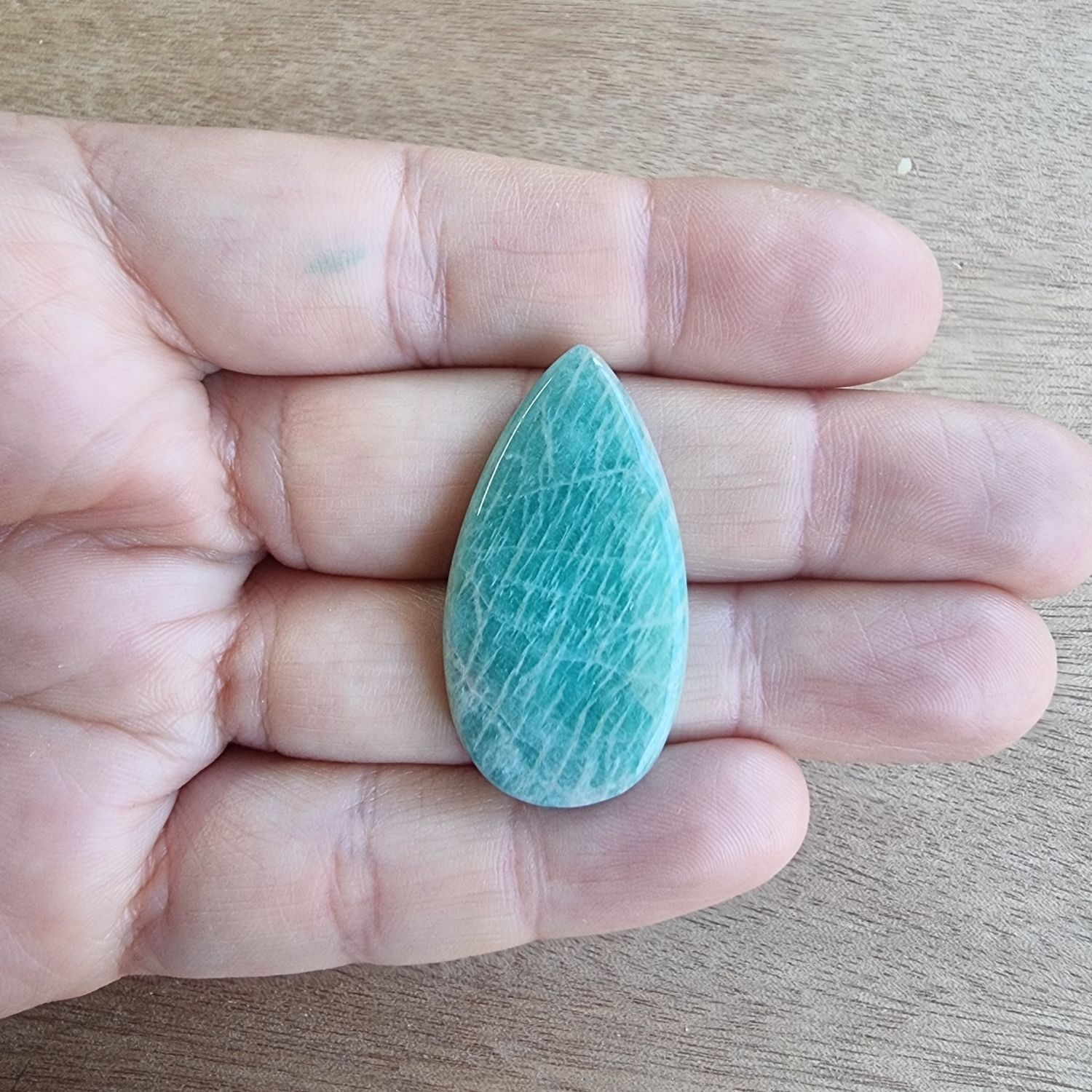 Amazonite Cabochon / Pendant for jewelry making or diy craft projects 7.6gr