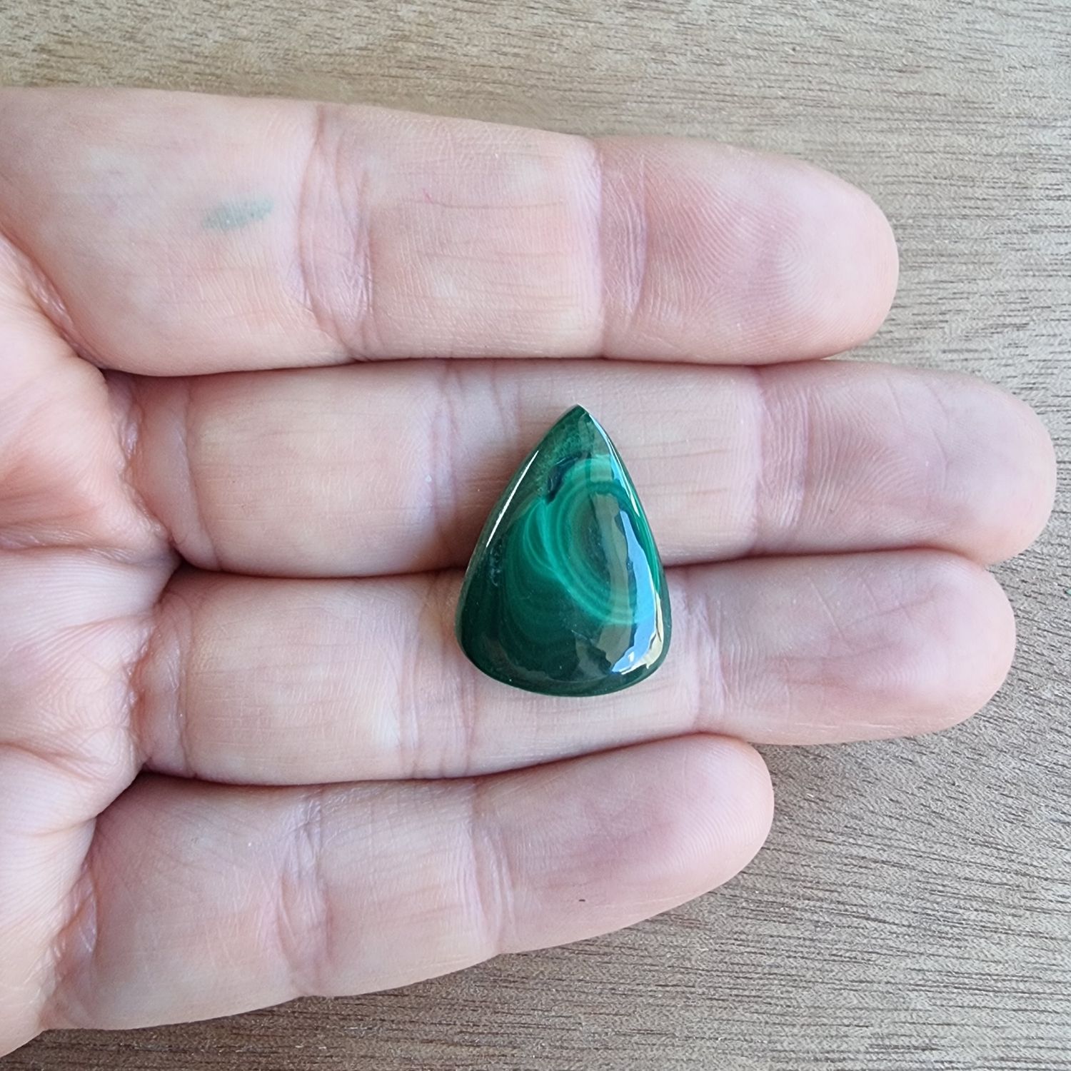 Malachite Cabochon / Pendant for jewelry making or diy craft projects 4gr