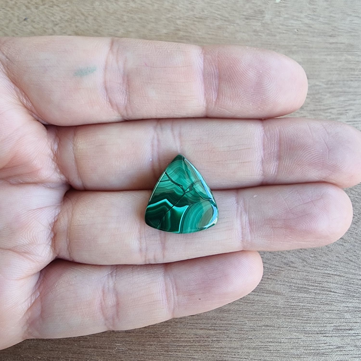 Malachite Cabochon / Pendant for jewelry making or diy craft projects 3.2gr