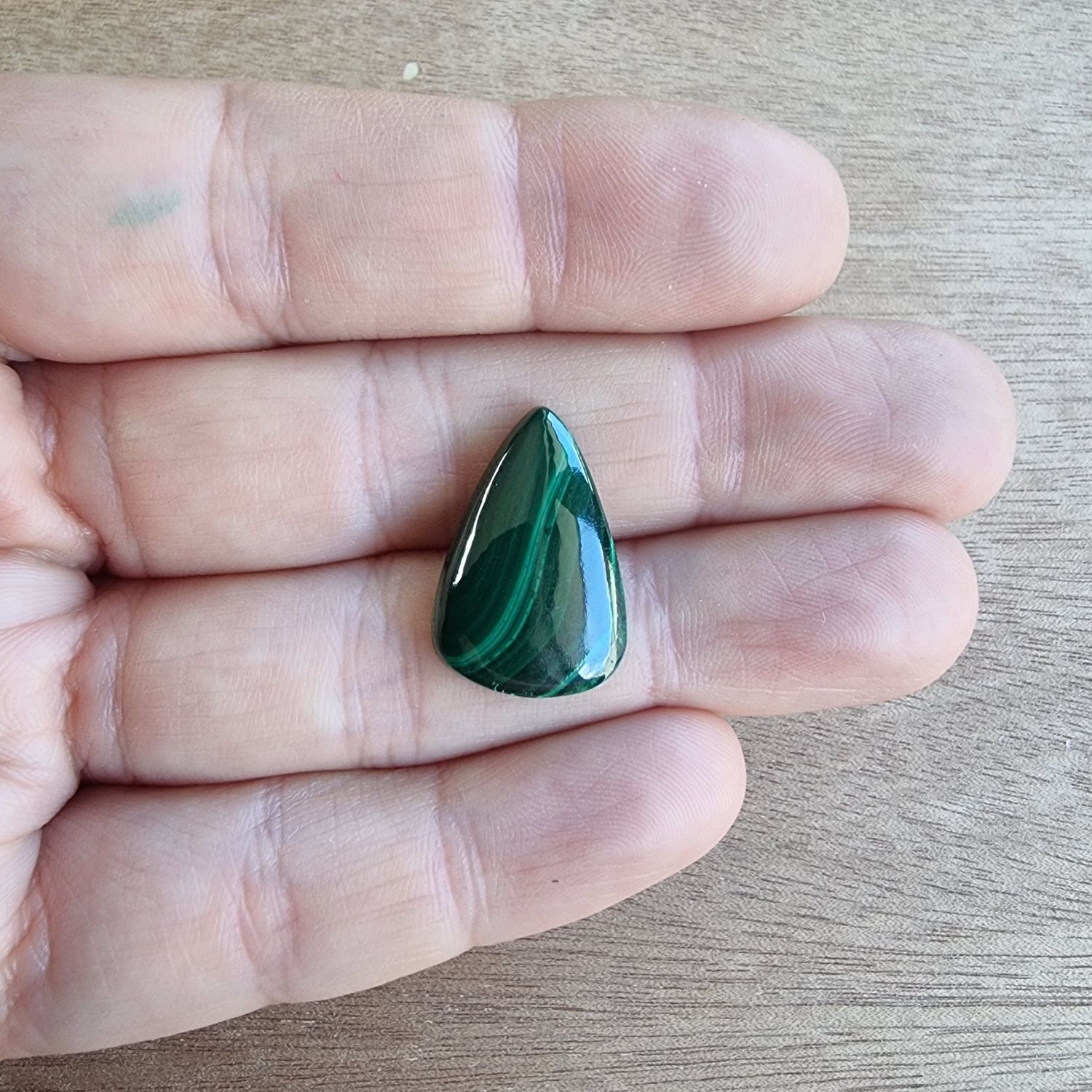 Malachite Cabochon / Pendant for jewelry making or diy craft projects 2.9gr