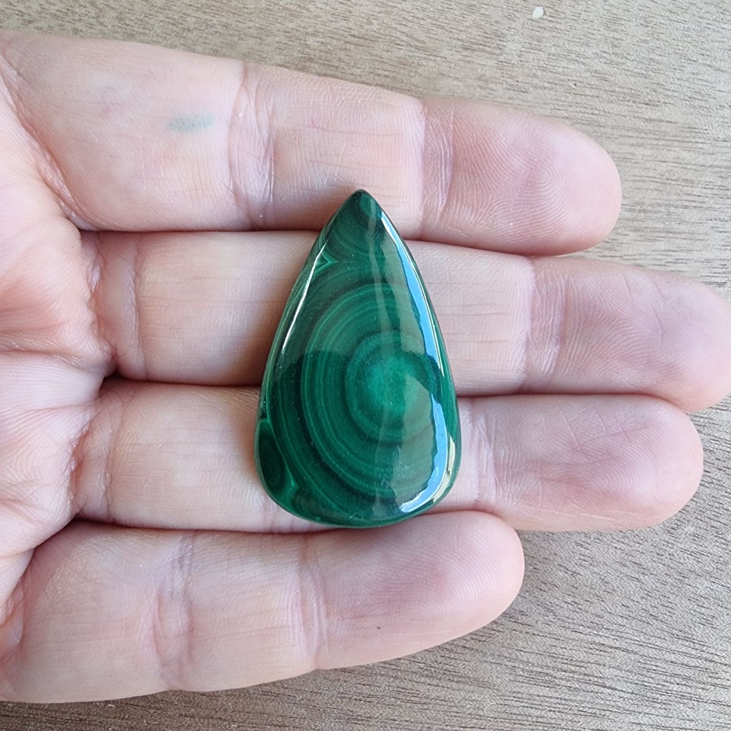 Malachite Cabochon / Pendant for jewelry making or diy craft projects 11.8gr