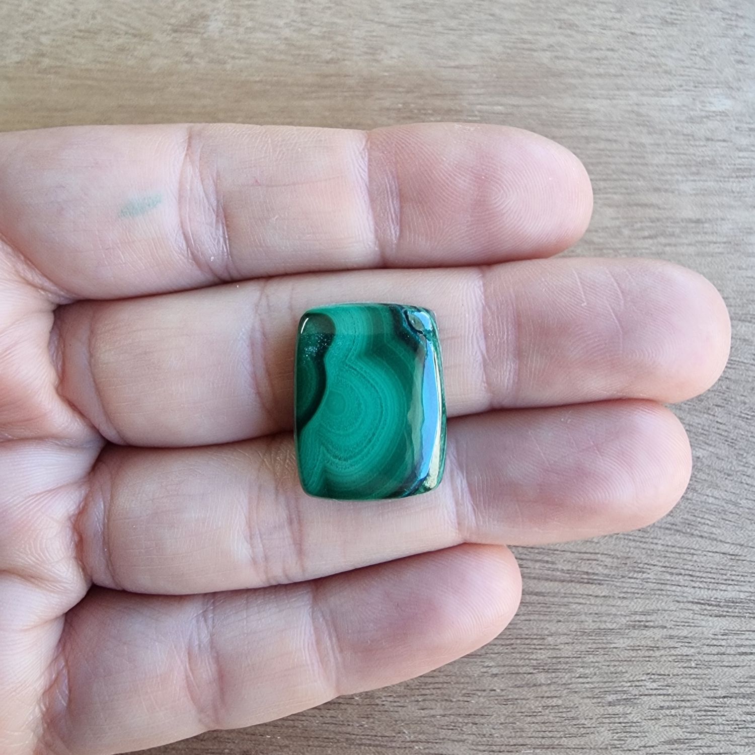 Malachite Cabochon / Pendant for jewelry making or diy craft projects 7.2gr